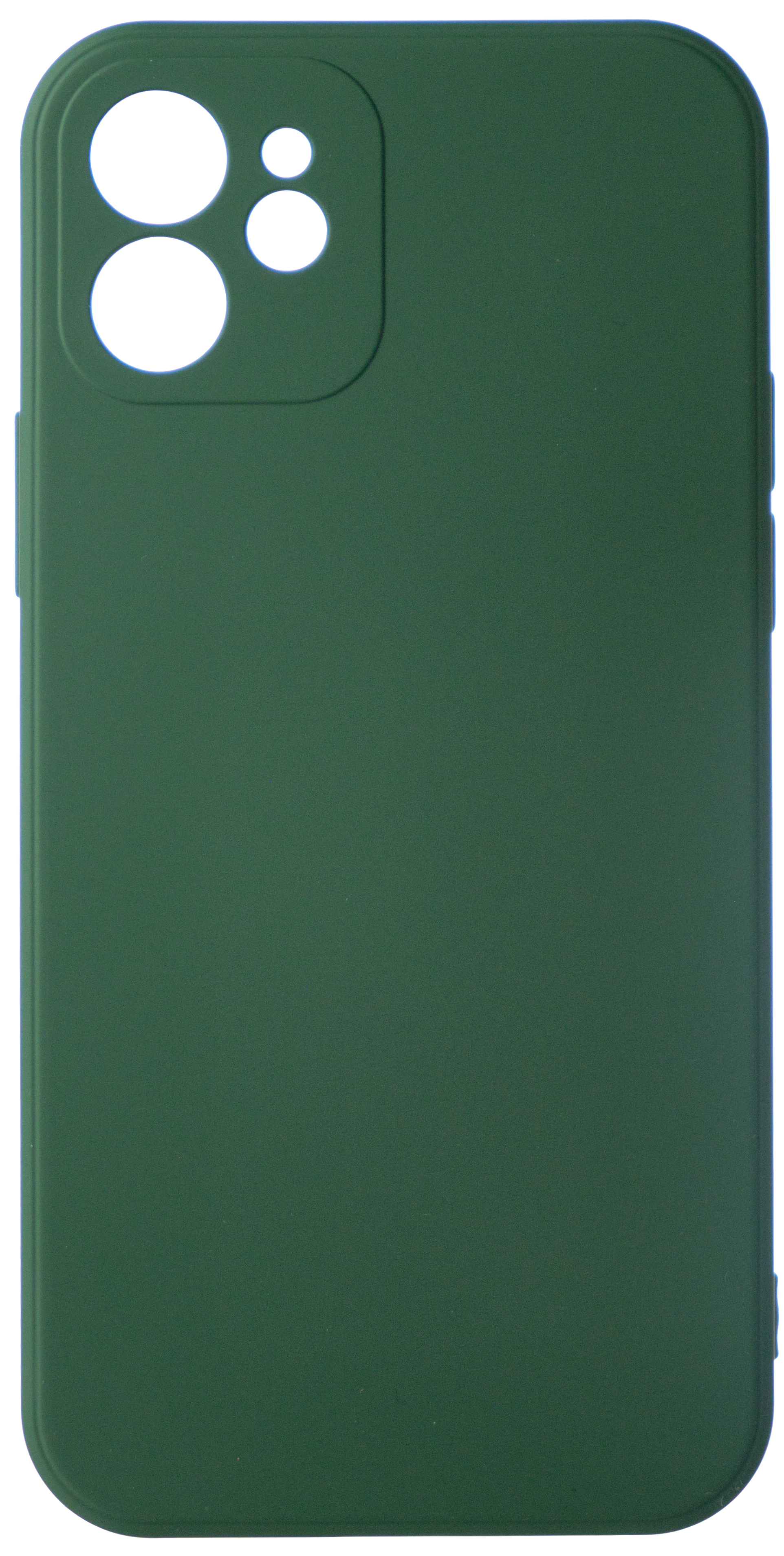 Чехол Soft-Touch для iPhone 12 темно-зеленый в Тюмени